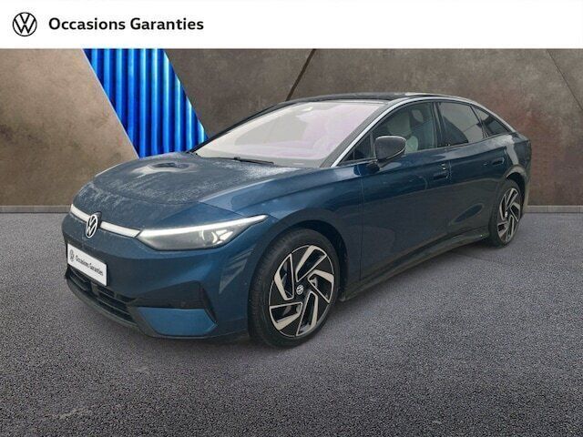 Bleu aquamarine noir uni Utilisé 2024 VW ID.7 Pro Berline | 49 900 € (Prix juste) - Image 1/4