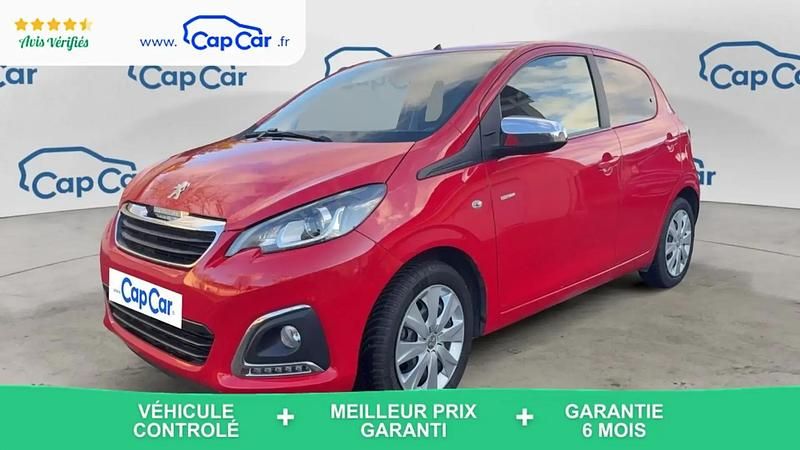 Rouge Utilisé 2018 Peugeot 108 Style Citadine | 8 490 € (Prix juste) - Image 1/4