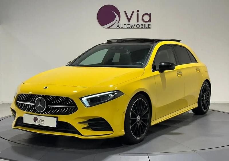 Jaune Occasion 2022 Mercedes A200 AMG line Berline | 24 990 € (Prix juste) - Image 1/4