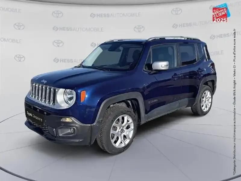 Bleu Utilisé 2017 Jeep Renegade Limited SUV | 14 999 € (Prix juste) - Image 1/4