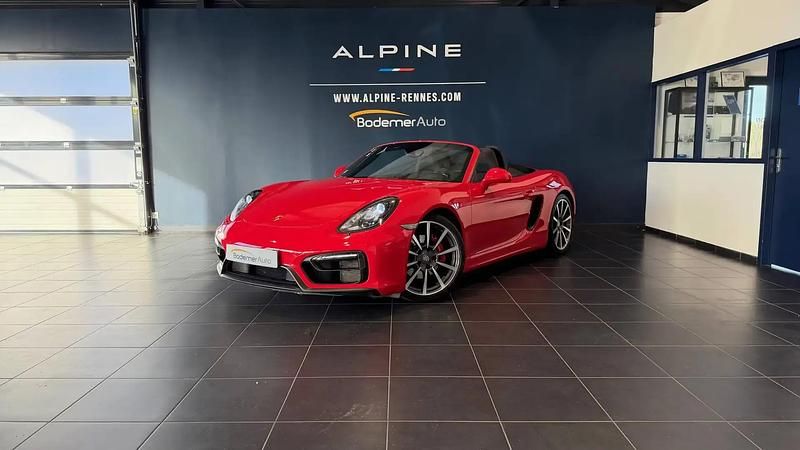 Rouge Occasion 2015 Porsche Boxster Cabriolet | 75 990 € - Image 1/4