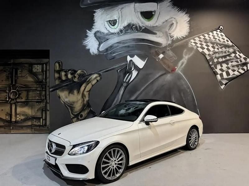 Blanc Occasion 2016 Mercedes C220 Sportline Coupé | 25 990 € (Prix assez cher) - Image 1/4