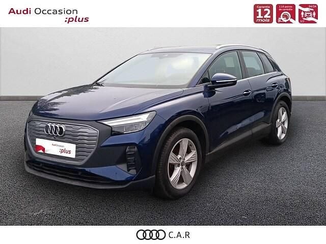 Bleu navarre métallisé Occasion 2022 Audi Q4 e-tron SUV | 25 900 € (Prix juste) - Image 1/4