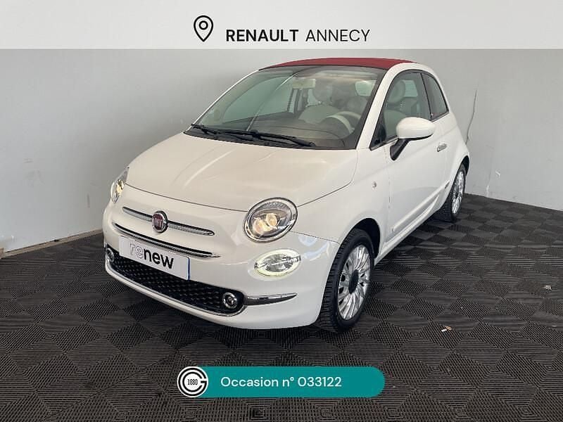 Gris Utilisé 2019 Fiat 500C Lounge Cabriolet | 13 990 € (Prix assez cher) - Image 1/4
