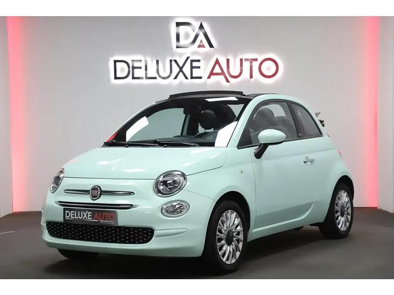 Vert Utilisé 2020 Fiat 500 Lounge Cabriolet | 10 990 € (Prix juste) - Image 1/4