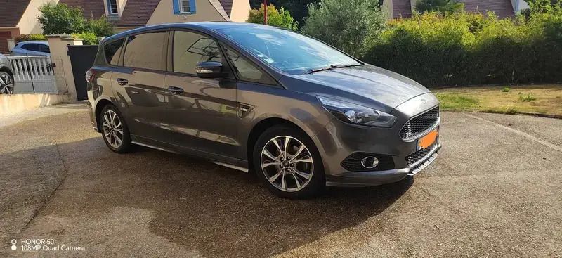 Gris Utilisé 2019 Ford S-MAX S Monospace | 17 500 € (Super prix) - Image 1/4