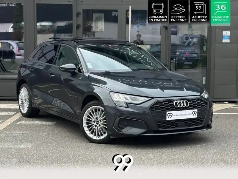 Gris Utilisé 2020 Audi A3 e-tron Sport Citadine | 28 490 € (Prix juste) - Image 1/4