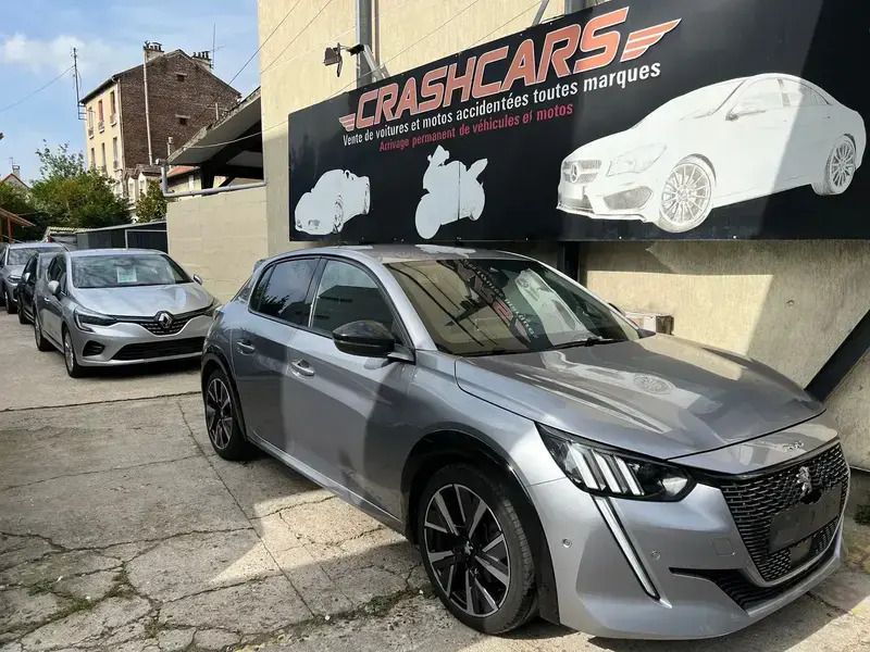 Gris Utilisé 2020 Peugeot 208 GT Citadine | 15 990 € (Prix juste) - Image 1/4