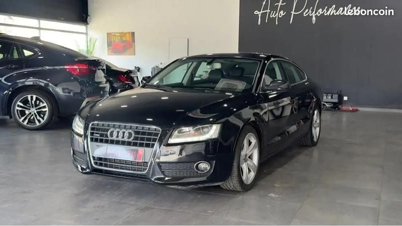 Noir Utilisé 2009 Audi A5 Ambition Berline | 13 490 € (Prix juste) - Image 1/4