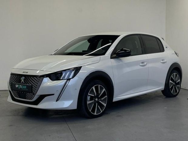Blanc Utilisé 2021 Peugeot e-208 GT-line Citadine | 14 690 € - Image 1/4