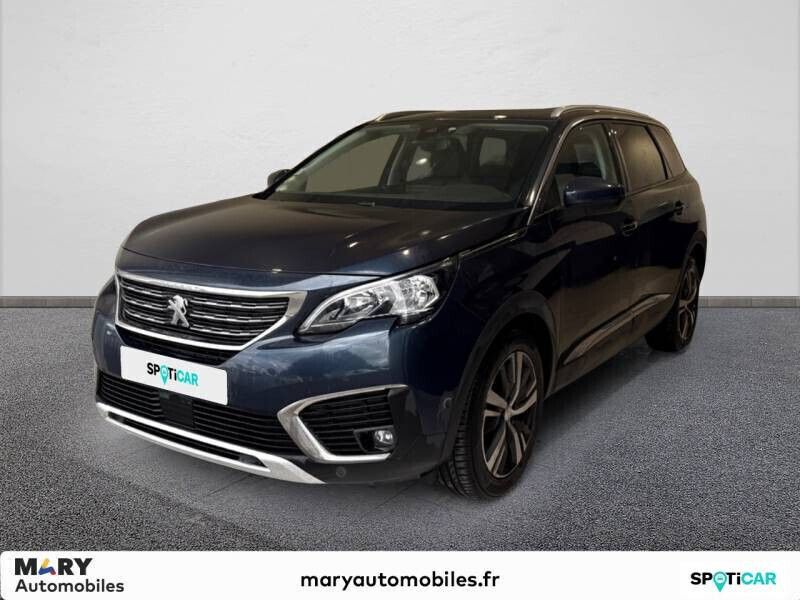 Bleu Utilisé 2018 Peugeot 5008 Allure Monospace | 18 490 € (Prix cher) - Image 1/4