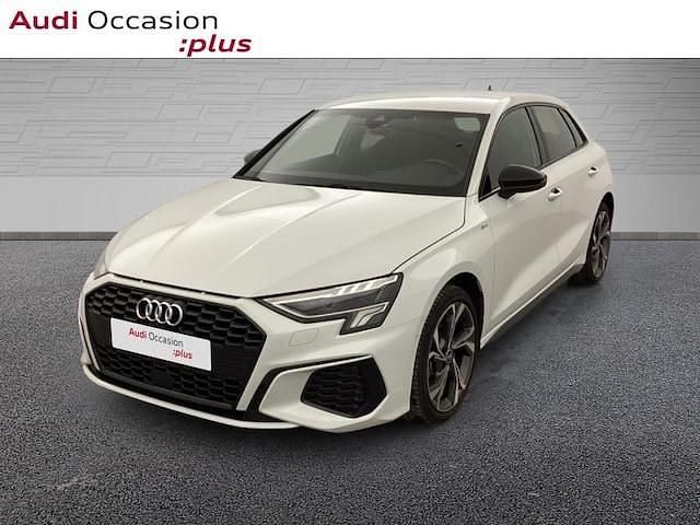 Blanc glacier métallisé Occasion 2023 Audi A3 S-Line | 34 490 € (Prix juste) - Image 1/4