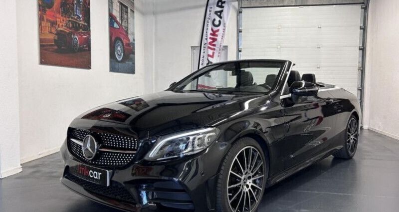 Noir Utilisé 2019 Mercedes C200 AMG line Cabriolet | 36 490 € (Prix juste) - Image 1/4