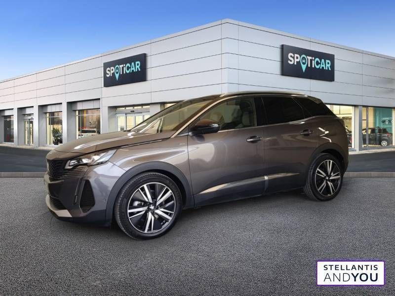 Gris Utilisé 2021 Peugeot 3008 GT | 22 980 € (Prix juste) - Image 1/3