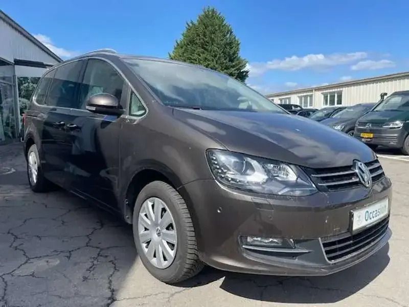 Brun Utilisé 2014 VW Sharan Highline Monospace | 16 800 € - Image 1/4