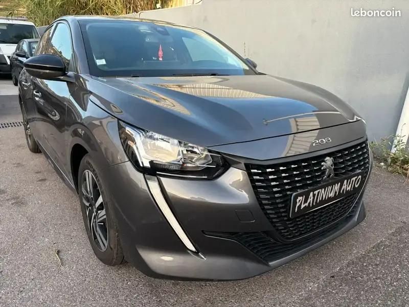 Gris Utilisé 2019 Peugeot 208 Allure Citadine | 9 990 € (Bon prix) - Image 1/4