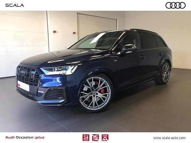 Bleu navarre métallisé Utilisé 2021 Audi Q7 S-Line SUV | 67 920 € - Image 1/4