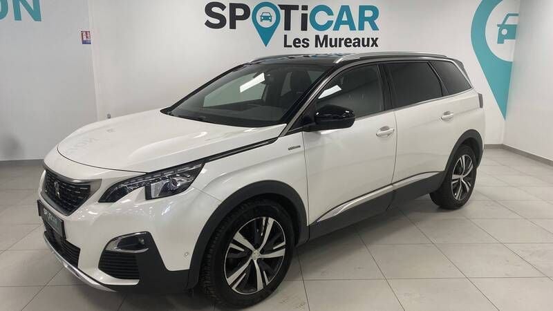 Blanc Utilisé 2020 Peugeot 5008 S Monospace | 21 980 € (Prix juste) - Image 1/3