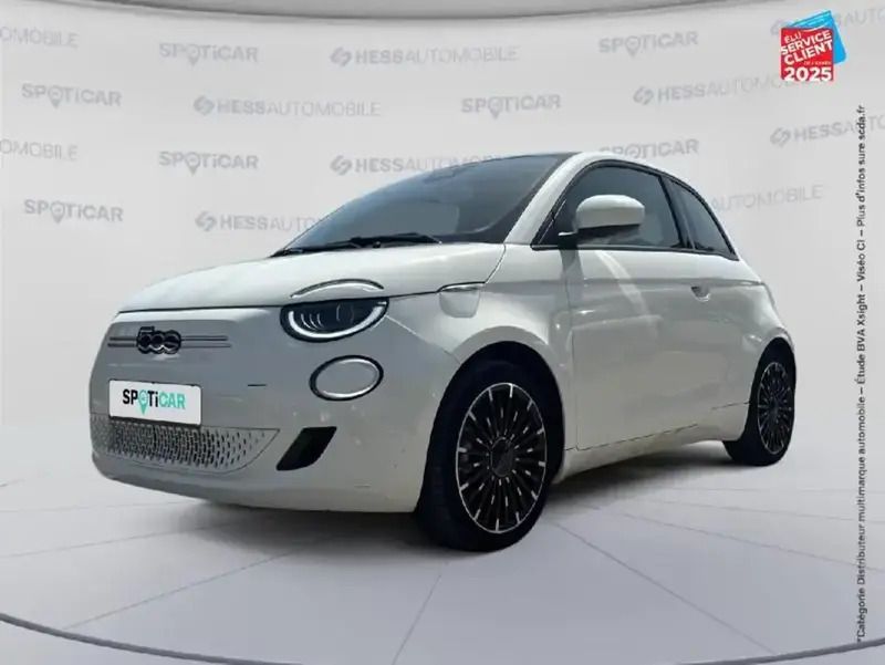 Blanc Utilisé 2022 Fiat 500e Berline | 18 499 € (Prix juste) - Image 1/4