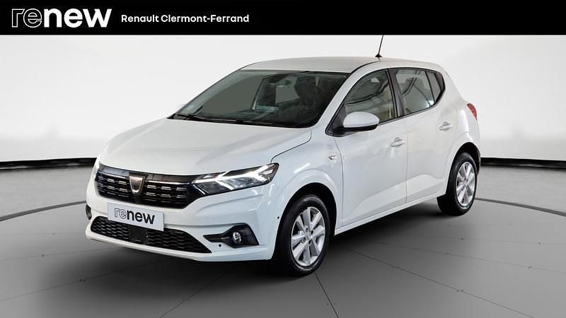 Blanc Utilisé 2022 Dacia Sandero Comfort Citadine | 14 990 € (Prix assez cher) - Image 1/4