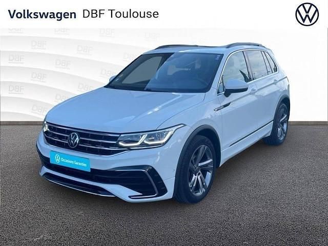 Blanc Utilisé 2021 VW Tiguan R-line SUV | 35 489 € (Prix juste) - Image 1/4
