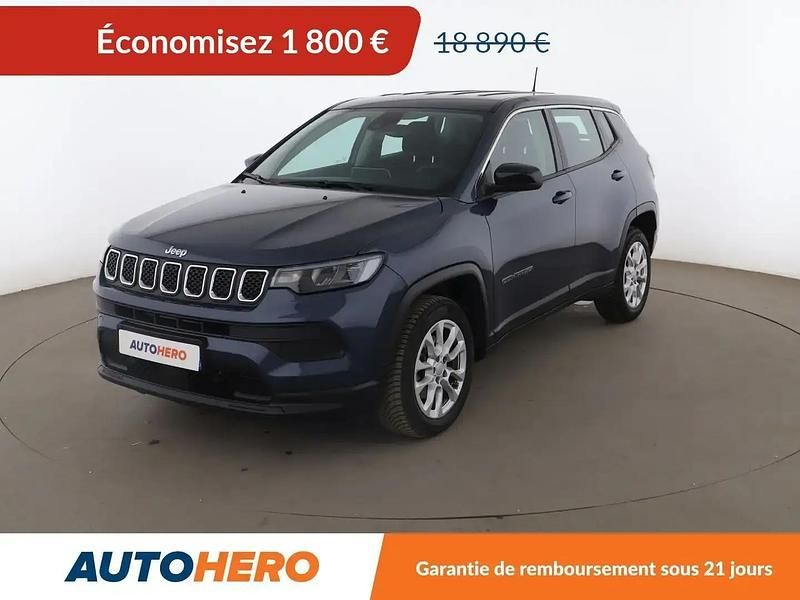 Bleu Utilisé 2022 Jeep Compass Longitude SUV | 16 690 € (Super prix) - Image 1/2