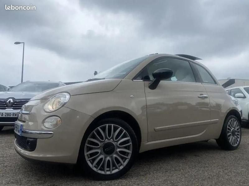 Beige Utilisé 2014 Fiat 500 Lounge Citadine | 9 990 € (Bon prix) - Image 1/4