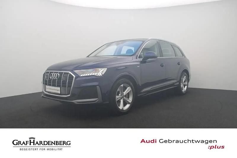 Bleu Occasion 2024 Audi Q7 S-Line SUV | 58 880 € (Bon prix) - Image 1/4