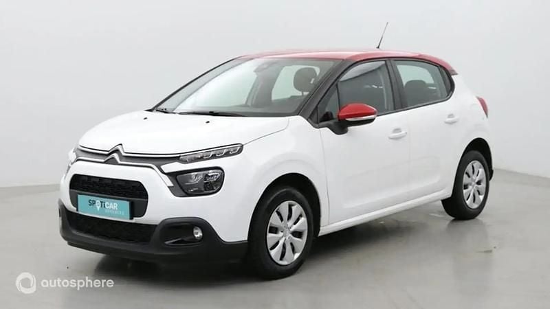 Blanc banquise (o) Utilisé 2021 Citroën C3 Business Class Citadine | 8 999 € (Bon prix) - Image 1/4