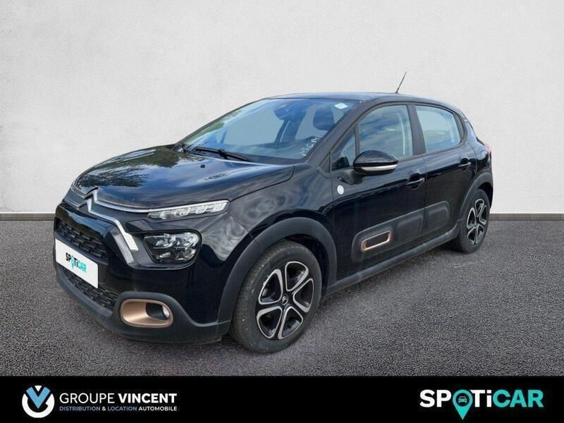 Noir Utilisé 2023 Citroën C3 PureTech Citadine | 12 990 € (Prix juste) - Image 1/3