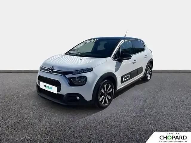 Blanc Occasion 2023 Citroën C3 Shine Citadine | 11 489 € (Prix juste) - Image 1/4
