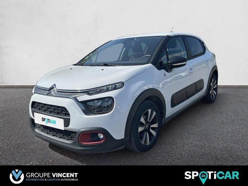 Blanc Utilisé 2021 Citroën C3 PureTech Citadine | 11 990 € (Prix assez cher) - Image 1/3