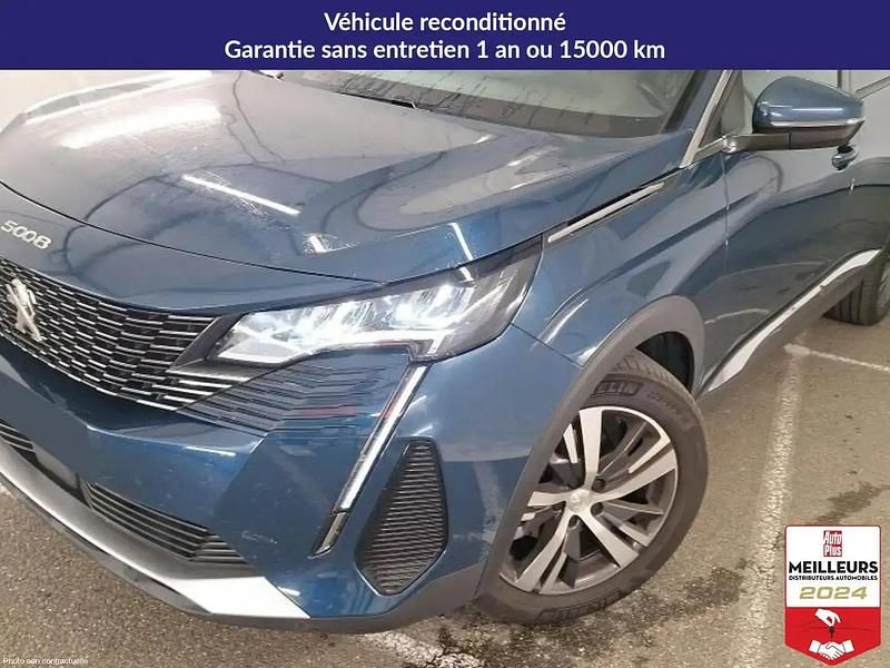 Bleu Utilisé 2021 Peugeot 5008 Allure Monospace | 19 900 € (Prix juste) - Image 1/4