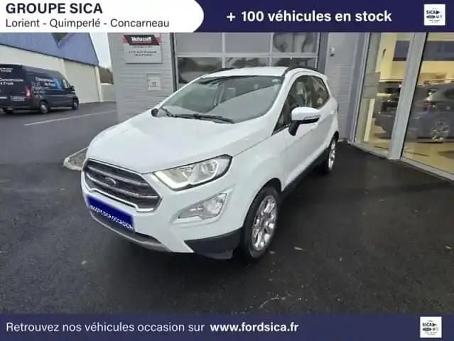 Blanc glacier Occasion 2021 Ford Ecosport Titanium SUV | 13 990 € (Prix juste) - Image 1/4