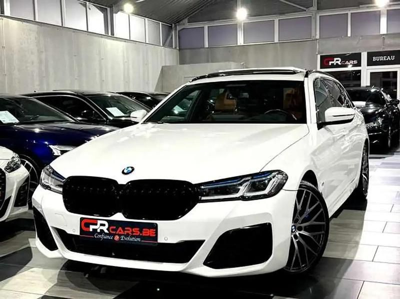 Blanc Occasion 2021 BMW 530 Shadowline Break | 39 990 € (Prix juste) - Image 1/4