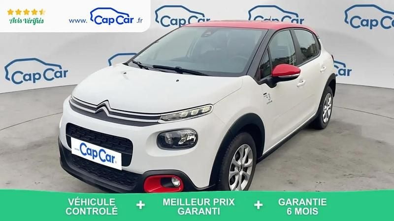 Blanc Occasion 2019 Citroën C3 PureTech Citadine | 7 490 € (Bon prix) - Image 1/4