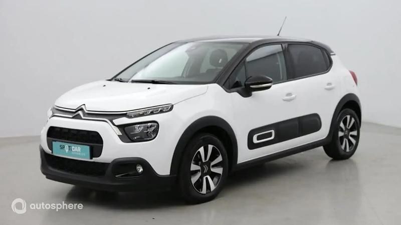 Blanc Utilisé 2023 Citroën C3 PureTech Citadine | 13 299 € (Prix juste) - Image 1/4
