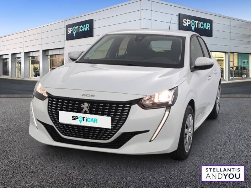 Blanc Utilisé 2021 Peugeot 208 Active Citadine | 9 490 € (Bon prix) - Image 1/4