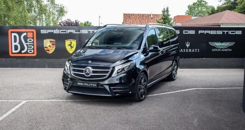 Noir Occasion 2018 Mercedes V250 AMG line Monospace | 39 900 € - Image 1/4