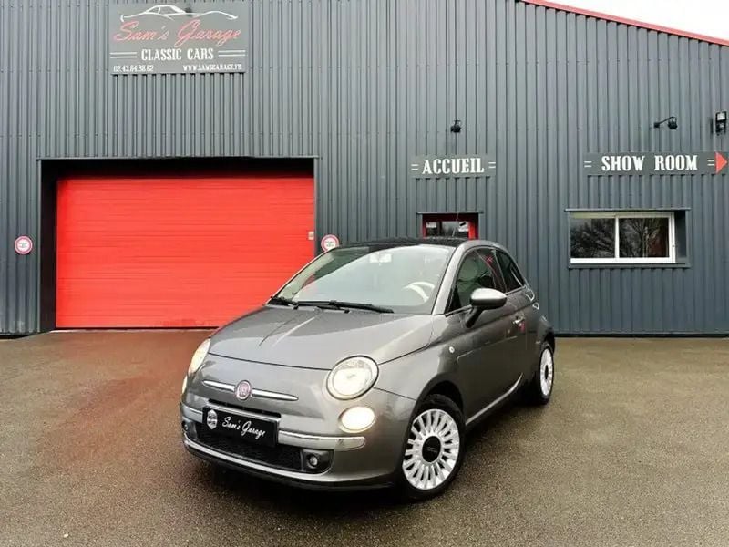 Gris Utilisé 2010 Fiat 500 Lounge Citadine | 7 490 € (Prix juste) - Image 1/4