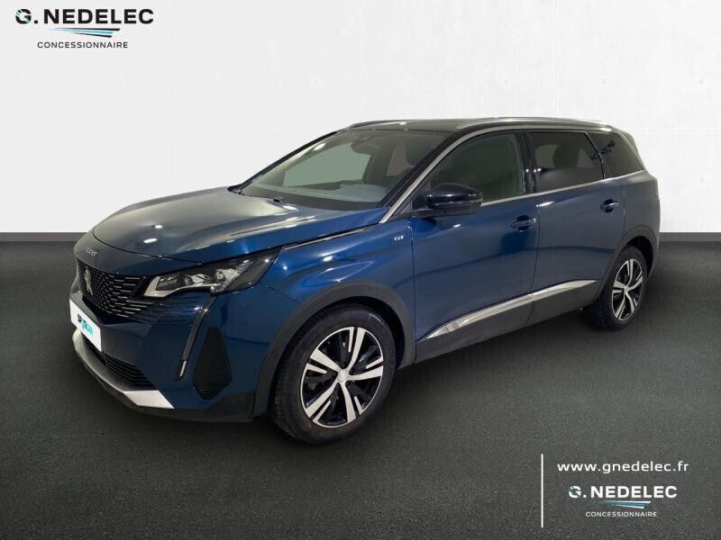 Bleue Utilisé 2021 Peugeot 5008 GT Monospace | 31 990 € - Image 1/4