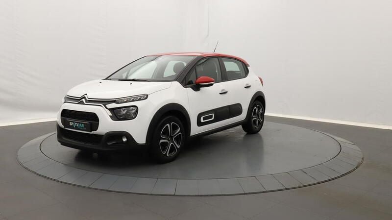 Blanc Utilisé 2022 Citroën C3 PureTech Citadine | 11 990 € (Prix juste) - Image 1/3