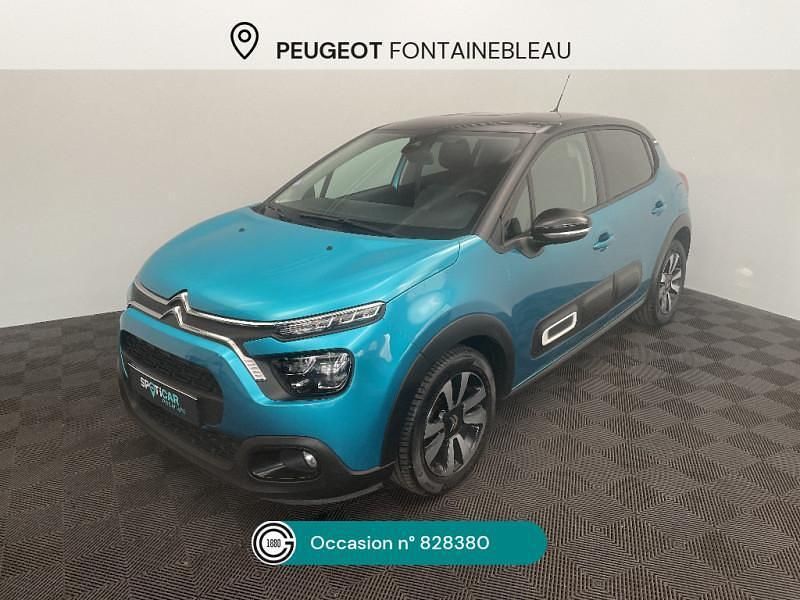 Bleu Utilisé 2021 Citroën C3 PureTech Citadine | 10 480 € (Bon prix) - Image 1/4