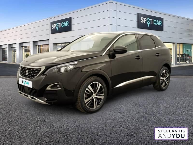 Noir Utilisé 2019 Peugeot 3008 GT-line | 15 990 € (Prix juste) - Image 1/4