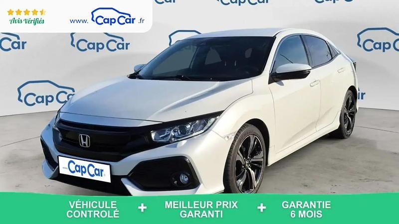Blanc Utilisé 2017 Honda Civic Executive Berline | 13 790 € (Prix juste) - Image 1/4