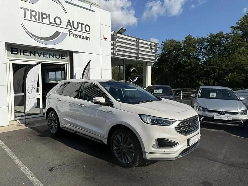 Blanc Utilisé 2019 Ford Edge Vignale SUV | 25 490 € (Prix juste) - Image 1/4