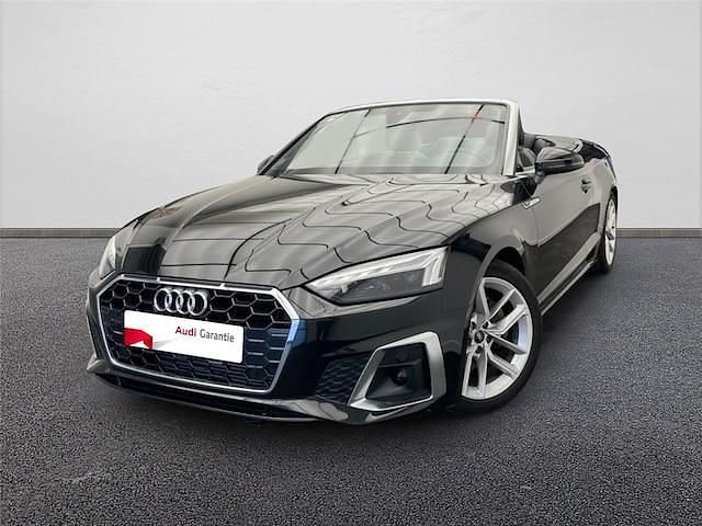 Noir mythe métallisé Utilisé 2023 Audi A5 Cabriolet S-Line Cabriolet | 41 990 € - Image 1/4