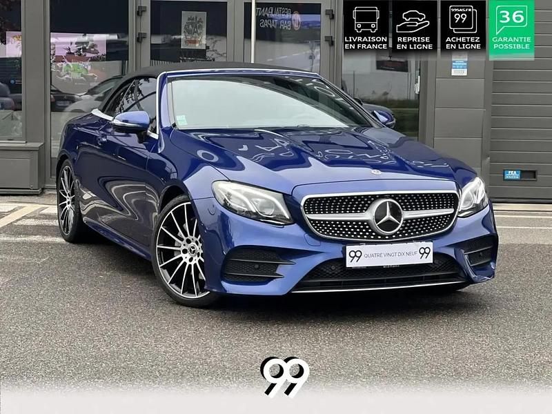 Occasion Mercedes E300 AMG line 246 ch (180 kW) 2020 Bleu Cabriolet