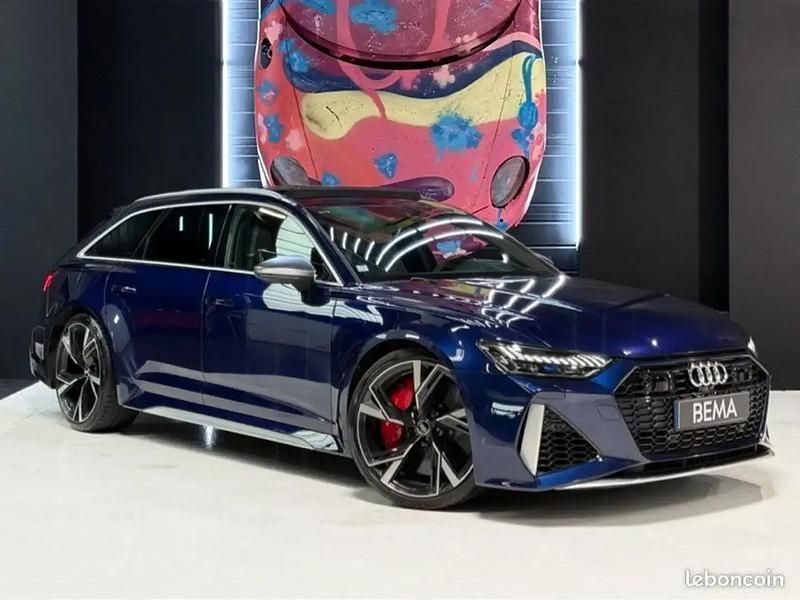 Bleu Utilisé 2021 Audi RS6 Break | 107 980 € (Prix juste) - Image 1/4