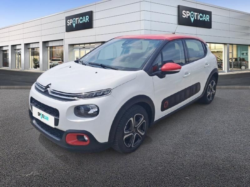 Blanc banquise Utilisé 2019 Citroën C3 PureTech Citadine | 8 499 € (Prix juste) - Image 1/4